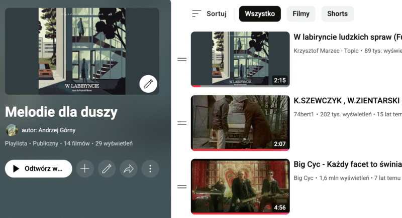 You Tube - Melodie dla duszy